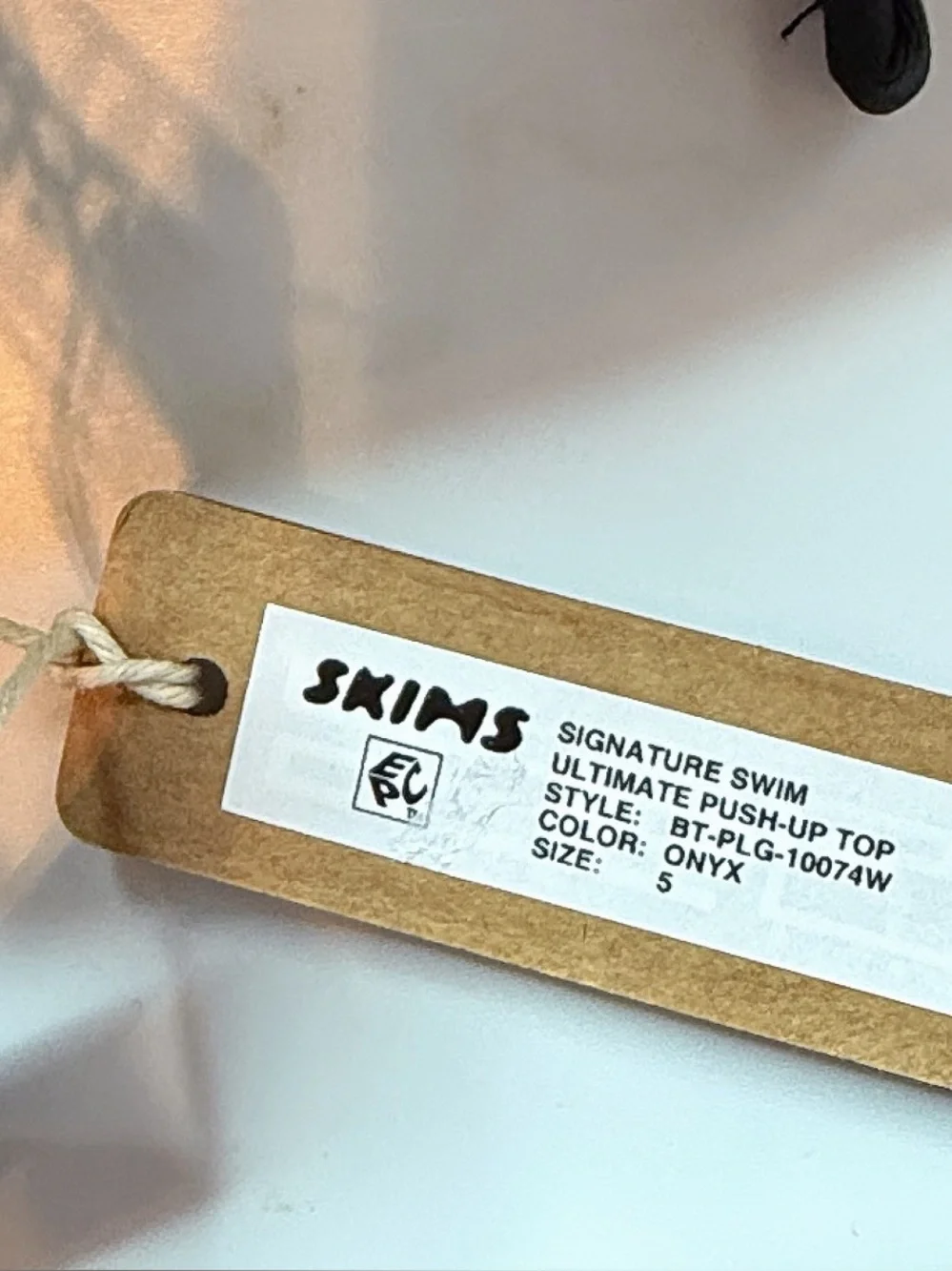 NWT Skims Ultimate Push-Up Tie Back Bikini Top